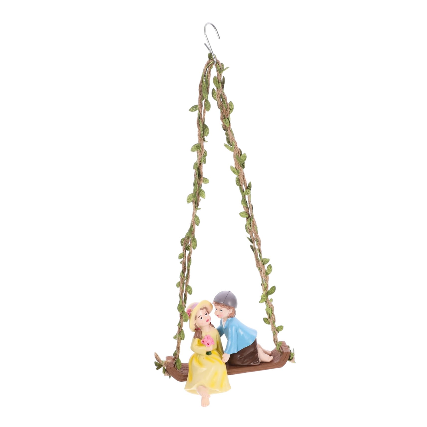 Toddmomy 3 Stück Schaukelnde Liebespaare Gartenfigur Wetterfeste Deko für Terrasse und Garten Resinstatue für Romantische für Gartenliebhaber