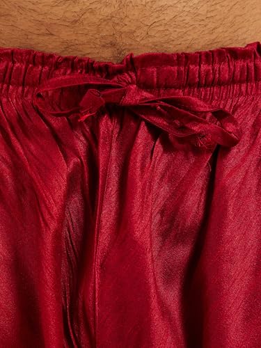Image of DIWAS BY MANYAVAR Men's Art Silk Solid Churidar (1pc)