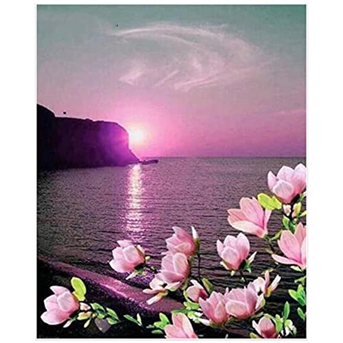 Broderie diamant kit complet plein grand format 40x80cm pour fabriquer un tableau mural