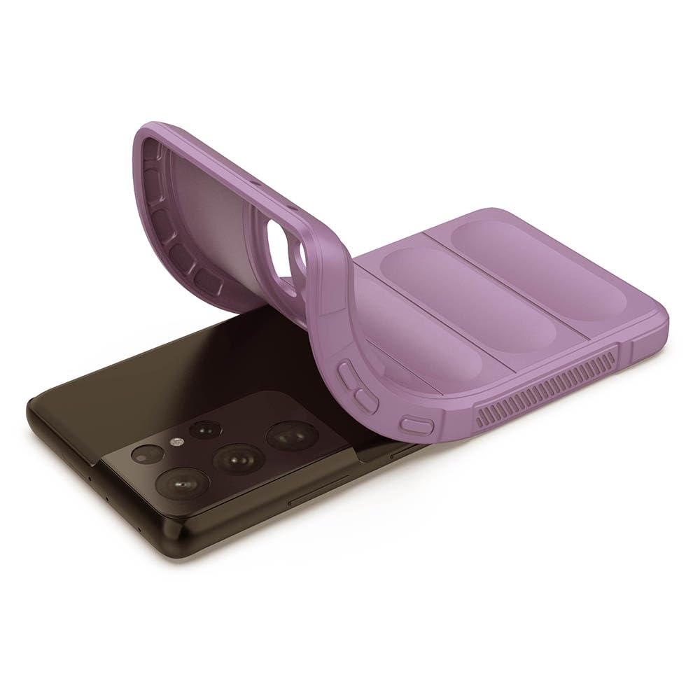 amazon basics Mobile Cover for Samsung Galaxy S21 Ultra 5G | Full Camera Protection | Liquid Silicon Case | Flexible Bumper Case for Samsung Galaxy S21 Ultra 5G (Purple) offers donot miss