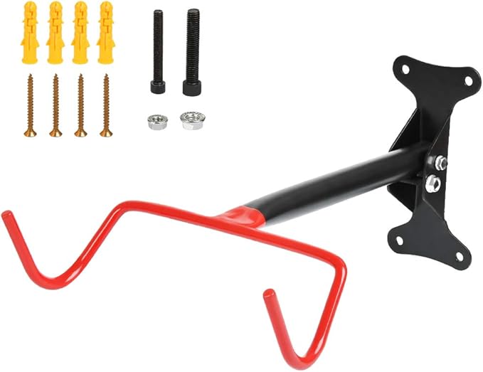 QLOUNI Wall Mount Bike Rack Hanger, Bike Hanging Bracket Holder with