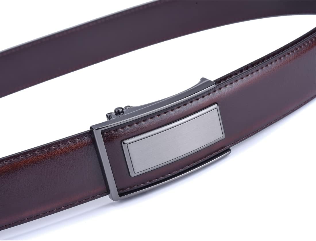 Men’s Belt Beltox Ratchet Dress Leather Buckle Belt Black Brown Blue 1 3/8” Gift Box - Image 4