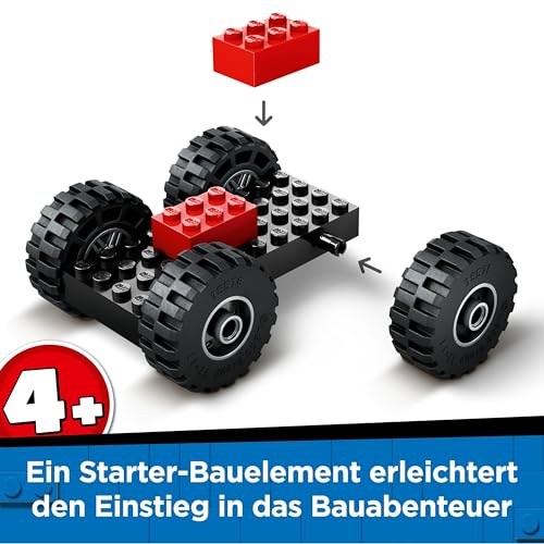 LEGO City Radlader - Spielzeugbagger für Kleinkinder, Mädchen und Jungen ab 4 Jahren - Fahrzeug Spielset - Montessori Geschenkideen für die Vorschule - Set mit 2 Bauarbeiter Minifiguren 60450