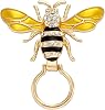 NOUMANDA Crystals Charm Honeybee Eyeglasses Holder &Brooch Pin