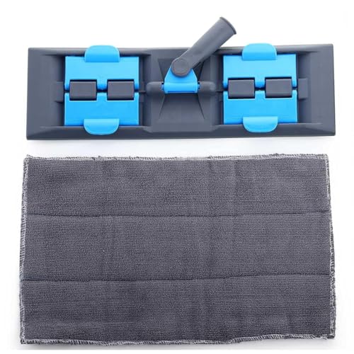 Image of Multipurpose Wet and Dry Cleaning Microfiber Flat MOP Floor Cleaning Mop with, 360 Degree Rotating Head and Telescopic Handle Steel Rod Long Handle Dry Mops