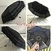 Black Lace Parasol Goth Lolita UV Blocker Gothic Umbrella for Witch Cosplay Victorian Wedding Travel Halloween Decor (Flower Printed Lining)