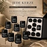 Set di 10 Candele Profumate da Uomo, Confezione Regalo Elegante con 10 Fragranze, Candele Aromatiche in Vetro, Idea Regalo per Papà, Marito, Fratello, Compleanno, Natale, Festa del Papà - 13