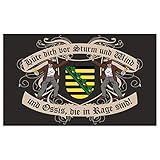 Spass kostet Fahne mit Ösen Flagge Sachsen Spruch 90 x 150 cm