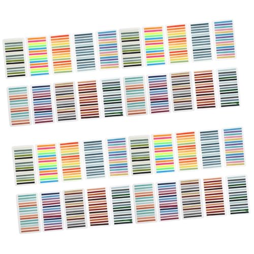 Marqueurs surligneurs en vrac transparents et repositionnables pour page de livre