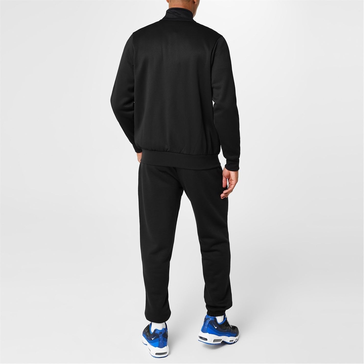 Slazenger Męska kurtka bawełniana z długim rękawem, czas wolny, zamek błyskawiczny, kurtka treningowa, czarny, L