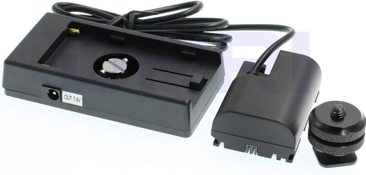 DRRI LP-E6 Dummy Battery F-970 Power Supply Plate Mount for 7D 6D 5D2 5D3 60D 70D 80D