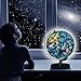 COSTWAY 3 in 1 Illuminated World Globe Night Light with Stand for Kids, 88 Constellations, Educational Geography Map, Desktop Decor