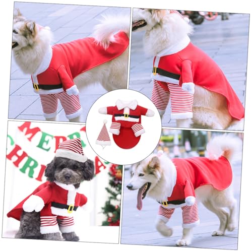 Disfraz de Santa Claus para perros y gatos XL miniatura 7