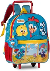 Mochila de Rodinhas Infantil Chaveiro com som Alças acolchoadas e ajustáveis