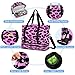 STAYTOP Fashion Leopard Print Gym Bag for Women & Men,Waterproof Sports Travel Duffel Bag, Weekender Overnight Bag with Wet Pocket for Travel, Gym, Yoga,Swimming