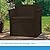 Suncast 31 Gallon Outdoor Backyard Garden Patio Seat Storage and Bench Chair with Arm Rest, Java