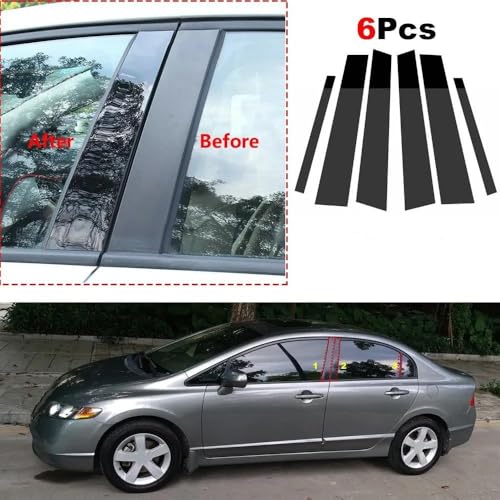 Autocollants de montants pour Civic 2006-2011 WEFOLEN - 3