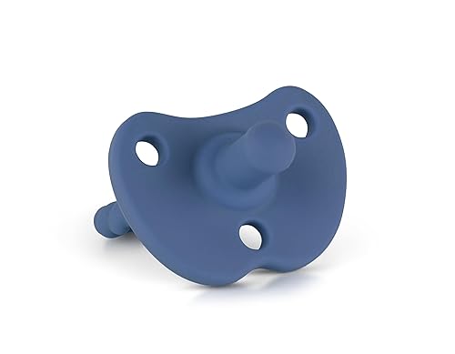 Miniatura 3 de Sweetie Chupetes de silicona para recién nacido, chupete para bebé, chupete de silicona suave, certificado sin BPA, juego de 2 unidades (azul marino)