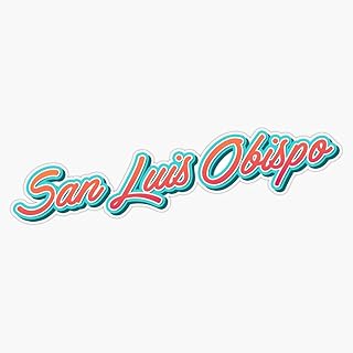 San Luis Obispo Typography Vinyl Decal Wall Laptop Bumper Sticker 5"