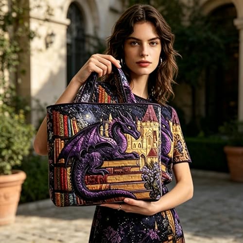 Bolso tote acolchado liviano para mujer miniatura 6