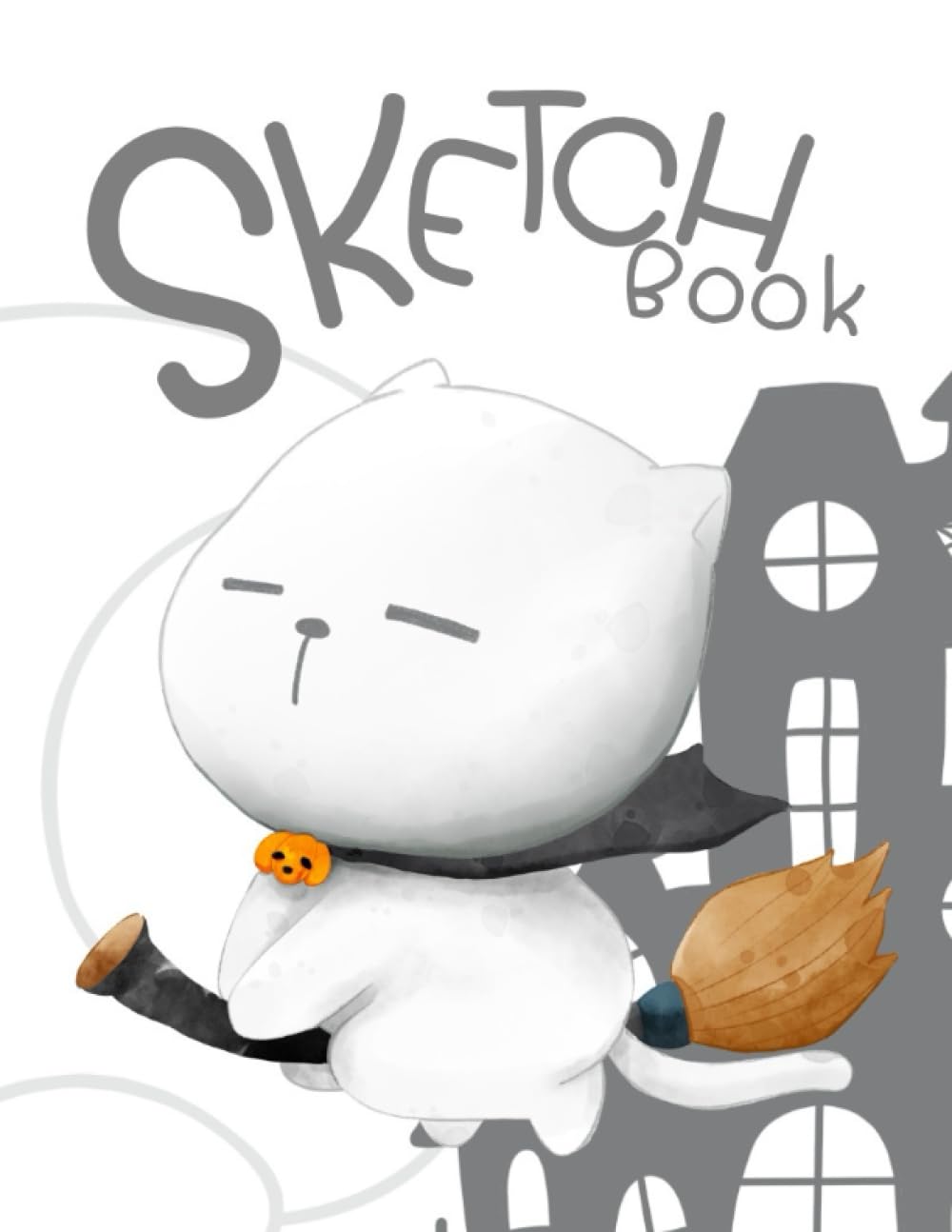 Sketchbook: Drawing notebook with cute cartoon, Drawing Book (size 8.5 x 11) (120 Sketch Book Blank Pages)(Sketchbook For Kids)