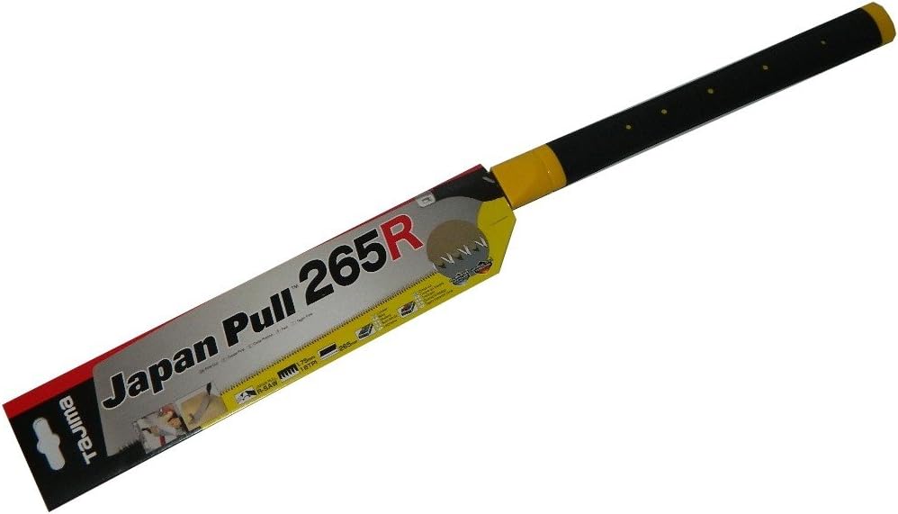Tajima JPR265R TAJPR265R Japan Pull Saw, Silver/Black/Yellow, 265 mm