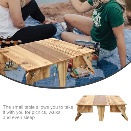 Table de pique-nique pliante avec panier intégré