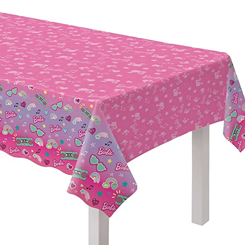 Amscan Barbie Dream Together Plastic Table Cover - 54" x 96" | Multicolor | 1 Pc.