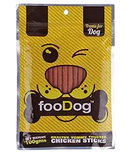 FooDog Chicken Sticks Dog Treats 100gms Pet Snack Dog Treat Dry Pet Food