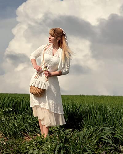 Summer Short Sleeve Cardigans For Women Cropped Cardigan Sweater Open Front Shrugs For Dress White S #TOP2