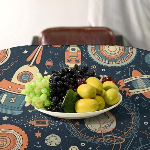 Nappe de table rectangulaire sur le thème de l'espace pour passionnés de cosmos - 6