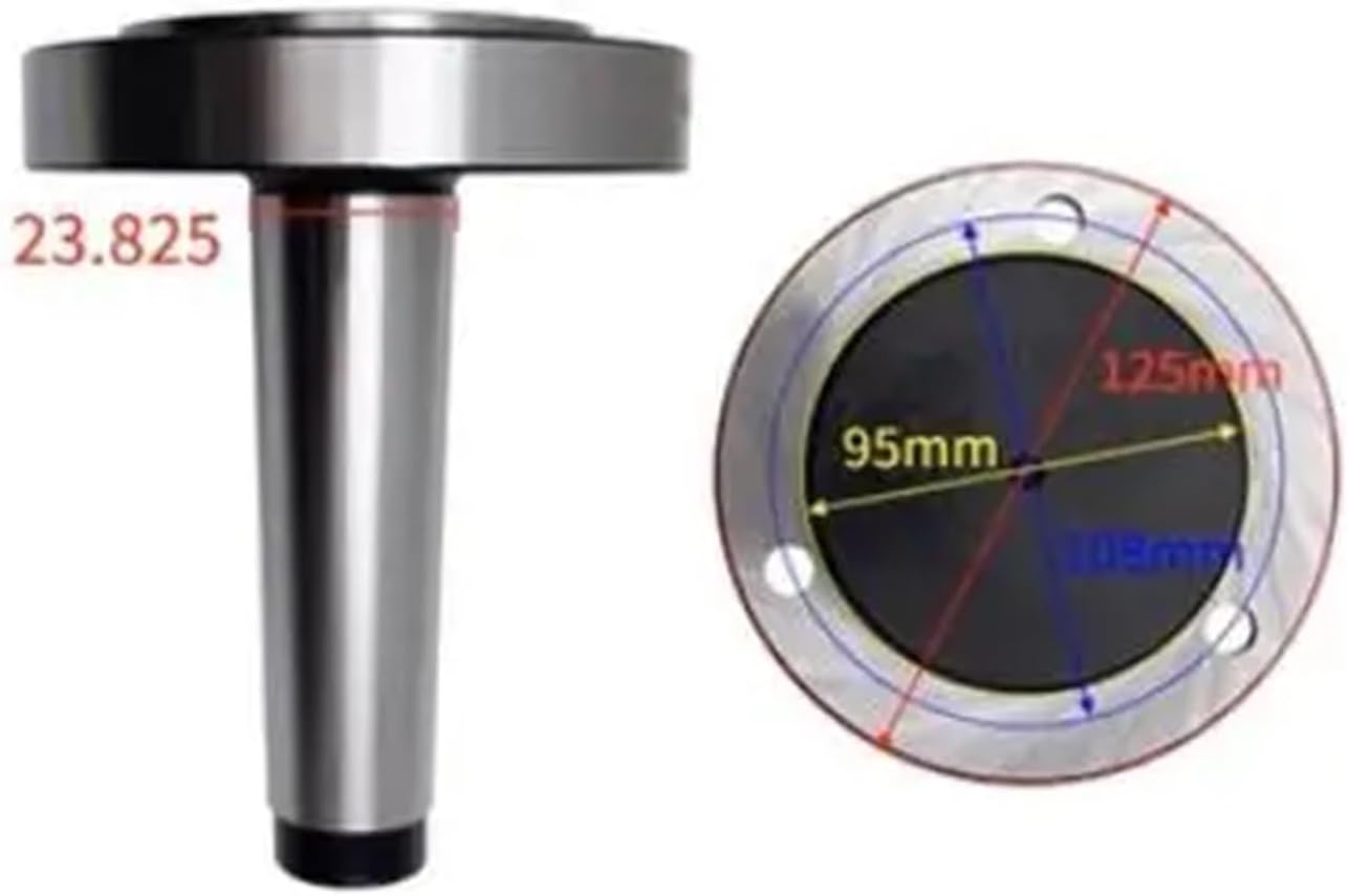 MT3 Chuck Adapter Morse Taper Chuck Flange 125mm Fix Type Morse Lathe Chuck Flange MT3-125 for K11-125 K12-125 Lathe Chuck