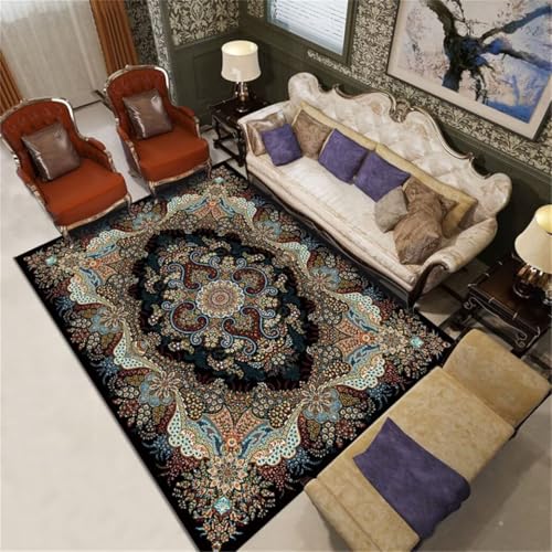 Tapis traditionnel lavable rouge 180X250cm haut de gamme