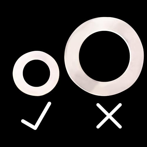 Miniatura 5 de Othmro 20 anillos de sellado de silicona planos blancos, 0.630 x 0.787 x 0.079 in (IDxODxTHK) junta tórica redonda para grifo, ducha, arandelas,