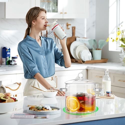 Cobksxuep GP-3 Clear Glass Simmer Pot With Lid For Cooking Potpourri Cookware Saucepan 3L 101Oz Large Pots For Stove Top Visions Stockpots Pan Big Safe Borosilicate Pans thumb #5
