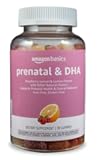 Amazon Basics Prenatal & DHA Gummy, Rasberry & Lemon Flavor, 90 Count (Previously Solimo)
