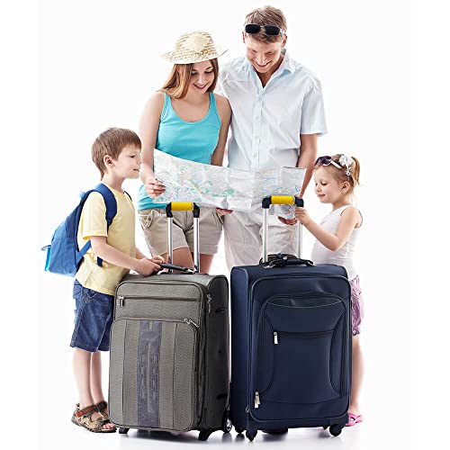 Image of Luggage Handle Wrap For Suitcase Unique Luggage Identifiers /Tag /Spotter /Marker For Travel Accessories ariport baggage briefcase -Yellow