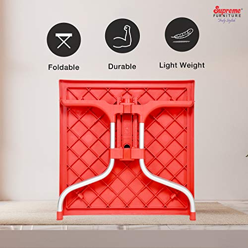 Supreme-Olive-4-Seater-Plastic-Dining-Table-for-Home-Coke-Red