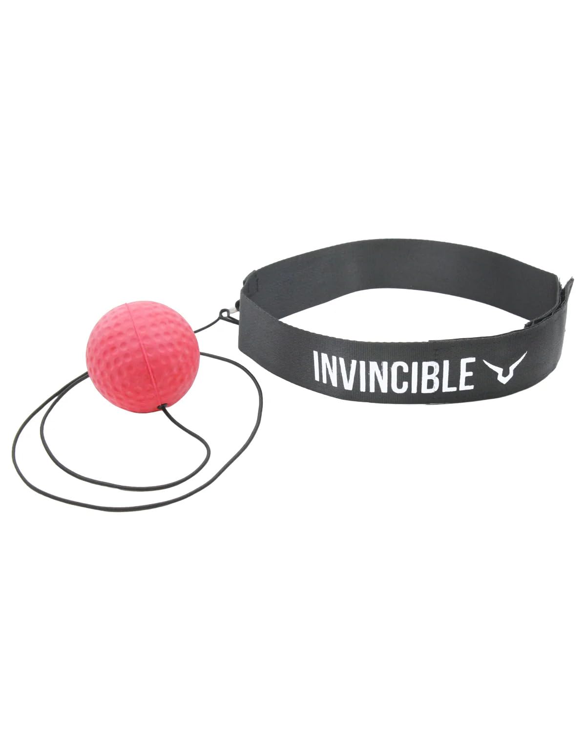 Invincible Nylon Boxing Reflex Exercise & Fitness Ball, Red