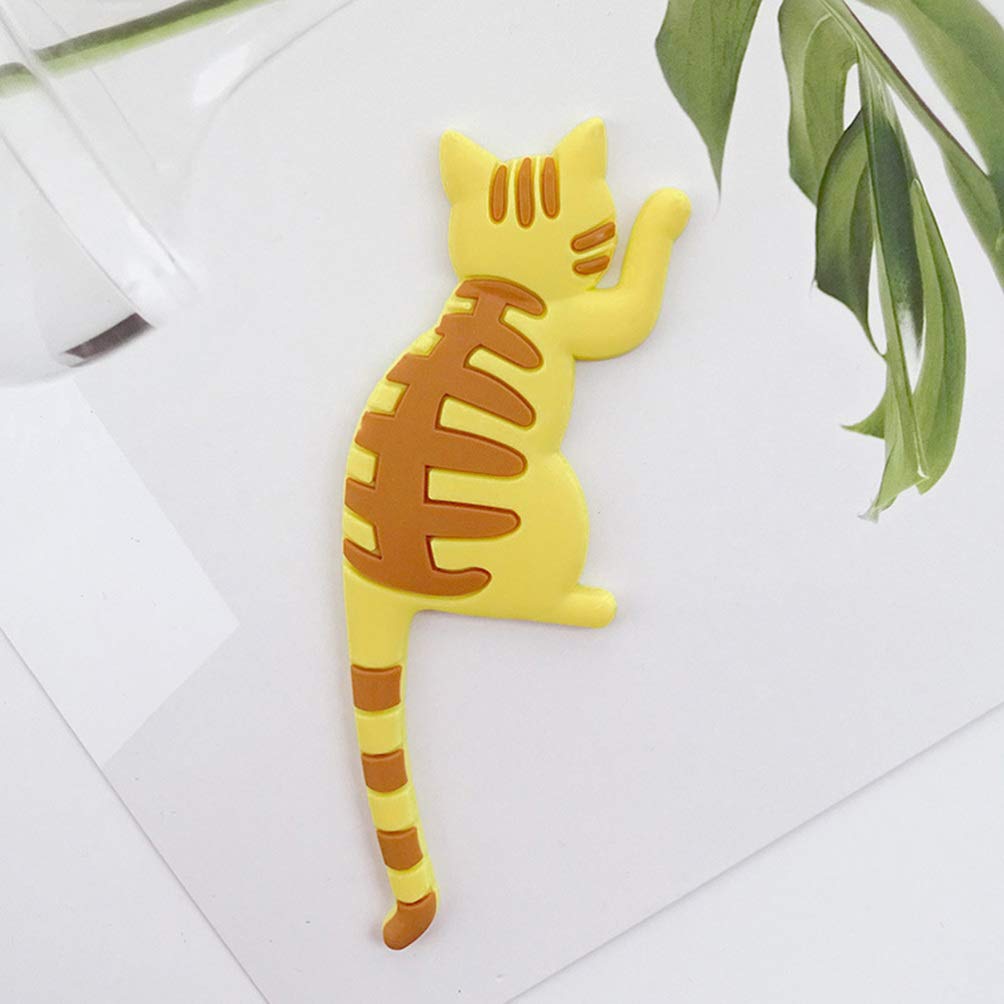 HEMOTON 7 Stücke Katzen Kühlschrankmagnete Mit Einstellbaren Biegbaren Katzenschwänzen Magnetische Aufkleber Für Küche Und Haushalt Praktische Deko Und Haken Für Notizen Und Rezepte