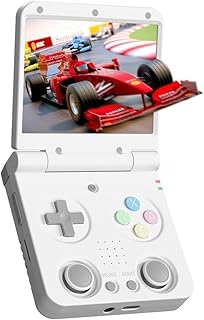 Miyoo Flip V2 RK3566 折り畳み式ゲーム機 ポータブルゲーム機 レトロゲーム機 Linuxシステム搭載 3.5インチIPSスクリーン WiFi/Bluetooth対応 3000mAhバッテリー 64GB (Miyoo Flip 白)