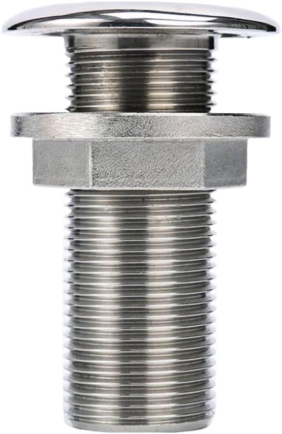 Stainless Steel Thru-Hull Hose Fitting I.D 15mm Compatible With Marine Boats