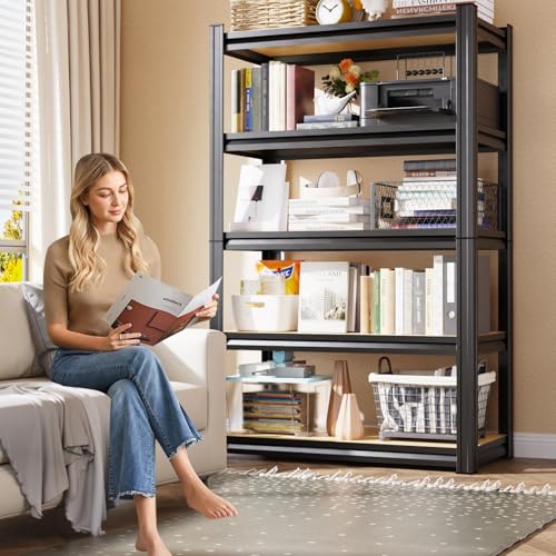 Image of 2-Pack 3-Tier Heavy Duty Garage Shelving Set for Home Storage & Organization, Adjustable Metal Utility Rack for Garage, Pantry, Kitchen, Closet & Household Essentials, 33.5 inchH x 35.4 inchW x 15.7 inchD