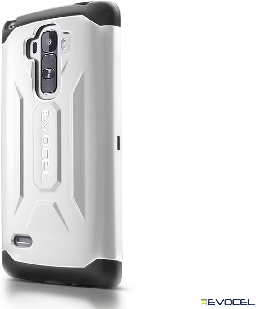 Evocel X-Generation Series Phone Case Compatible with G Stylo with Dual Layers and a Slim Lightweight Profile, White