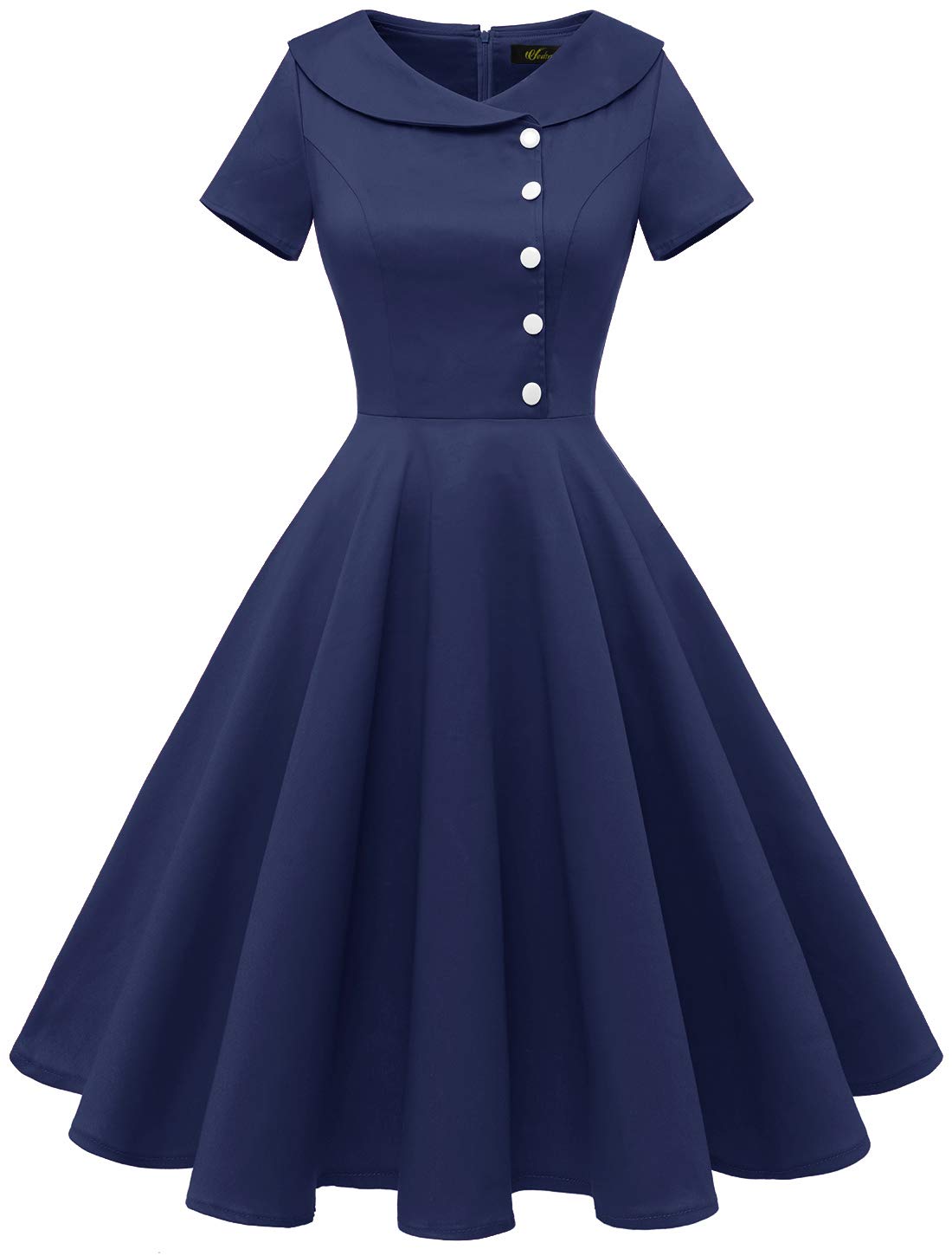 Wedtrend Sukienka koktajlowa, damska, rockabilly, odświętna, wieczorowa, krótka, vintage, w stylu lat 50. XX wieku