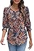 XIEERDUO Summer Outfits for Women 2025 Beach Vacation Essentials 3/4 Sleeve Tops for Women Trendy Womens Fashion XXL