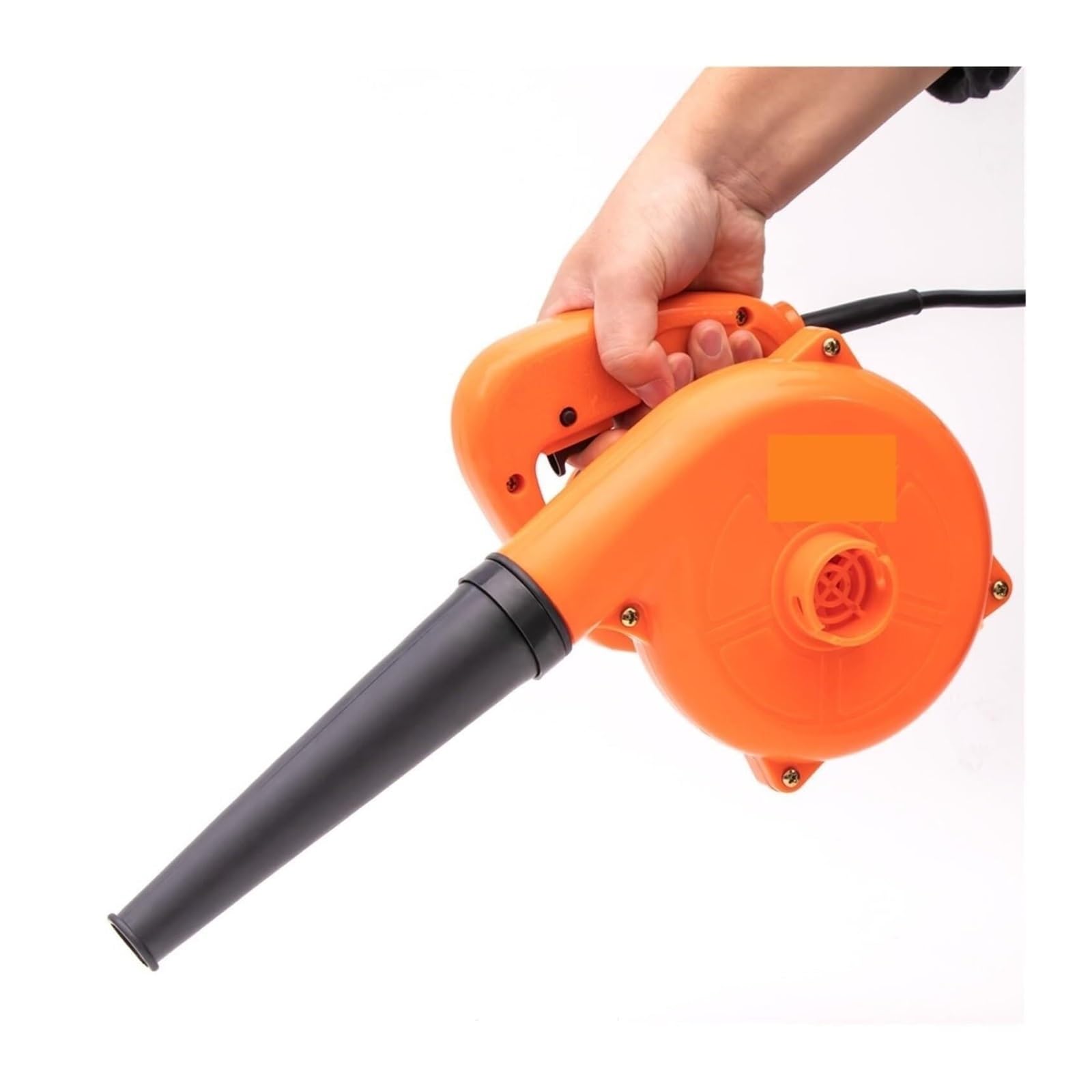 Bezprzewodowa dmuchawa do liści Dmuchawa Odśrodkowa Elektryczny Aerator Do Czyszczenia Komputera Wydmuch Kurzu Szybko Przenosi Duże Ilości Powietrza(Option 1: Orange)