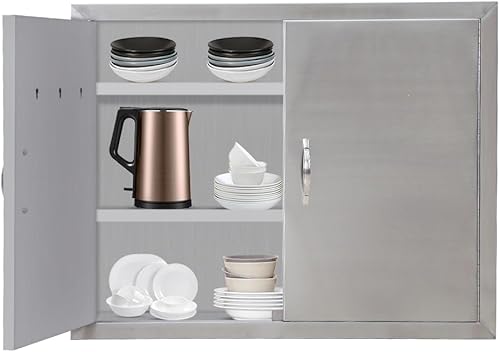 Puerta de acceso para barbacoa de 31 pulgadas de ancho x 24 pulgadas de alto, puerta de parrilla doble puerta de acero inoxidable cepillado, puertas