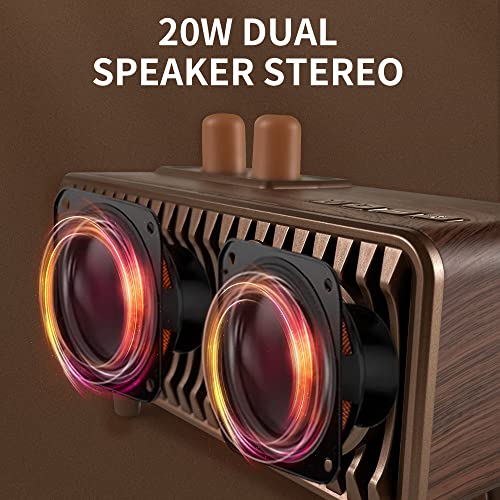 Retro Bluetooth Lautsprecher Cyboris im Vintage Design mit FM Radio