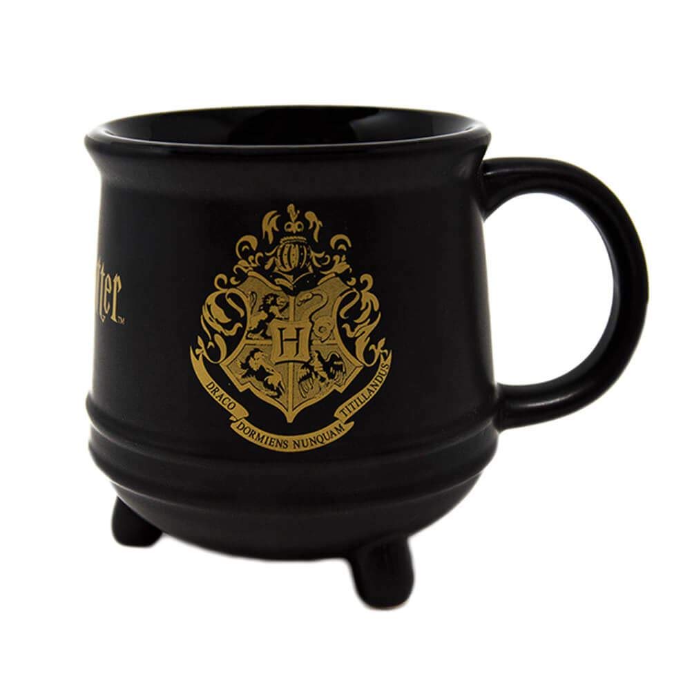 Pyramid International Harry Potter 3D Hogwarts Crest Ceramic Cauldron Mug in Presentation Box - Official Merchandise